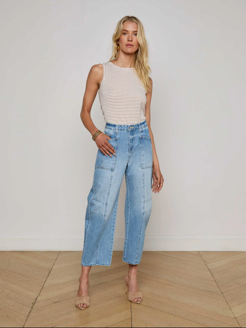 L'agence - Cody Barrel-Leg Jeans - Cristo