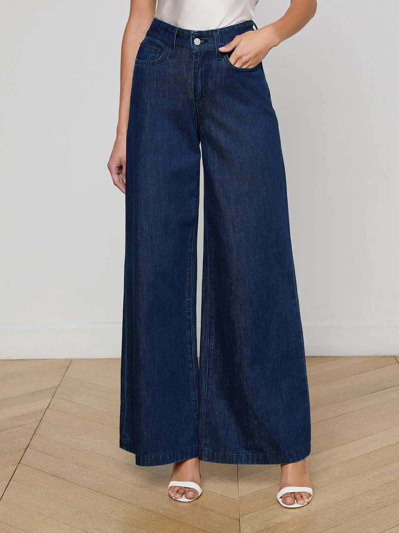 L'Agence - Pacey Wide-Leg Jean - Hobart