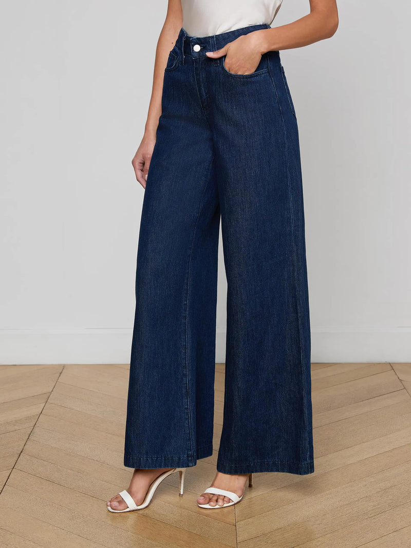 L'Agence - Pacey Wide-Leg Jean - Hobart