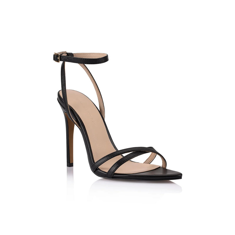 Lana Wilkinson - Paige Sandal - Black Leather