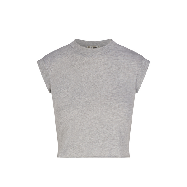 Eterne - Cropped Muscle Tank - Heather Grey