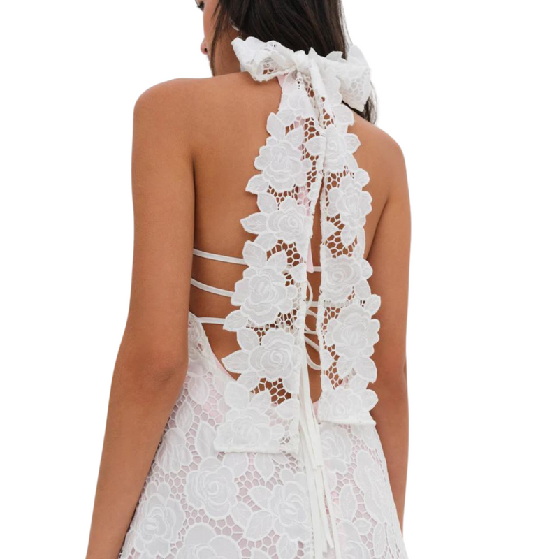 For Love & Lemons - Astoria Lace Maxi Dress - White