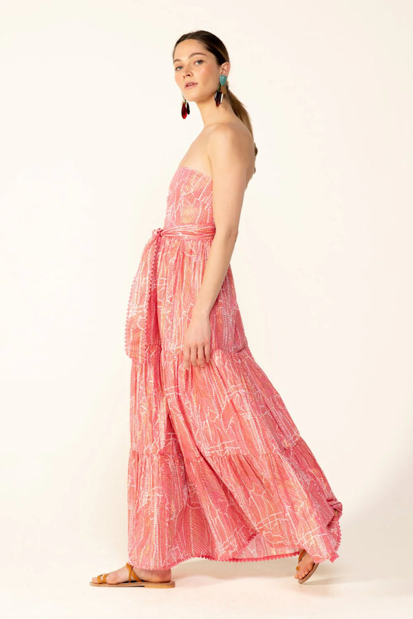 Poupette St Barth - Long Dress Thelma - Pink Akoya