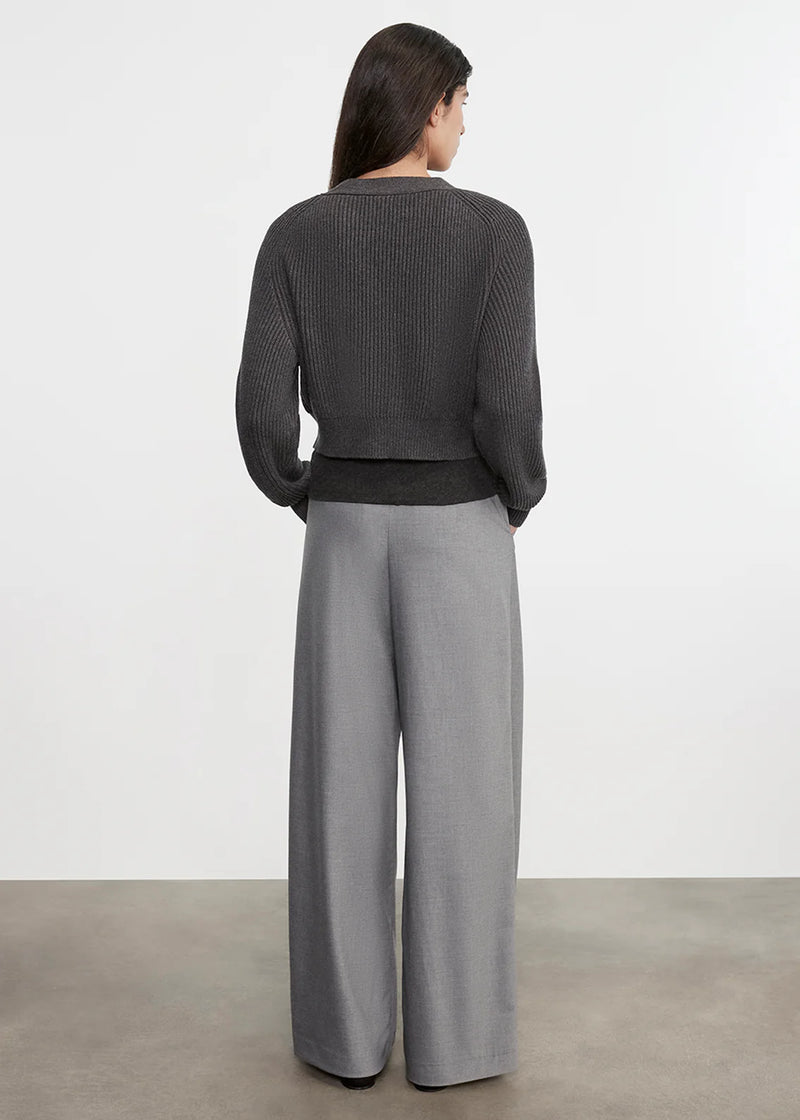 Enza Costa - Chucky Cotton Cashmere Cardigan - Charcoal