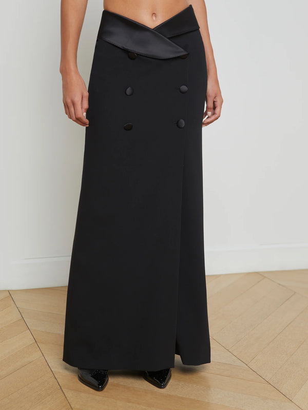 L’agence - Diara Tuxedo Skirt - Black