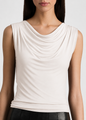 Alice + Olivia - Jacqueline Sleeveless Tank - Chino