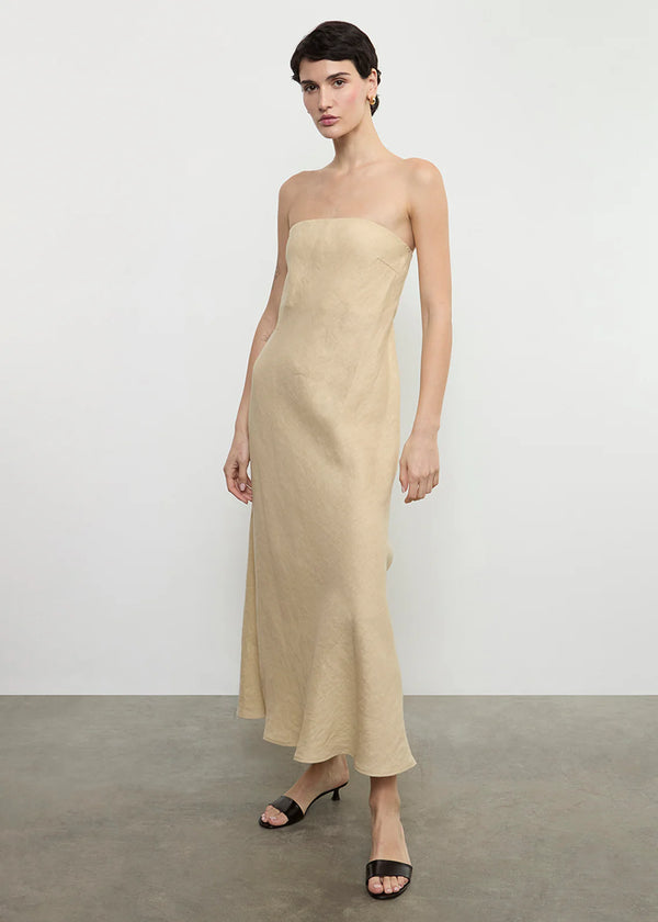 Enza Costa - Linen Bias Dress - Multiple Colors