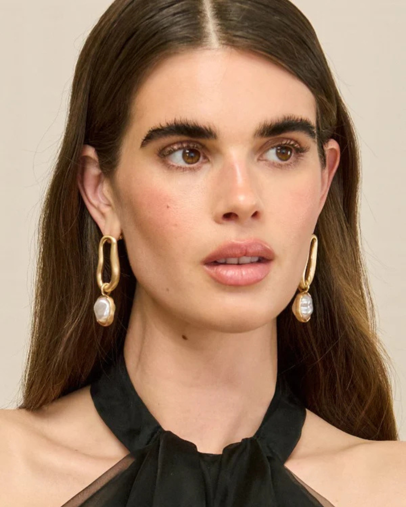 Cult Gaia - Vera Earring - Brushed Brass