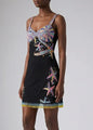 Oceanus - Crescent Shell Mini Dress - Black
