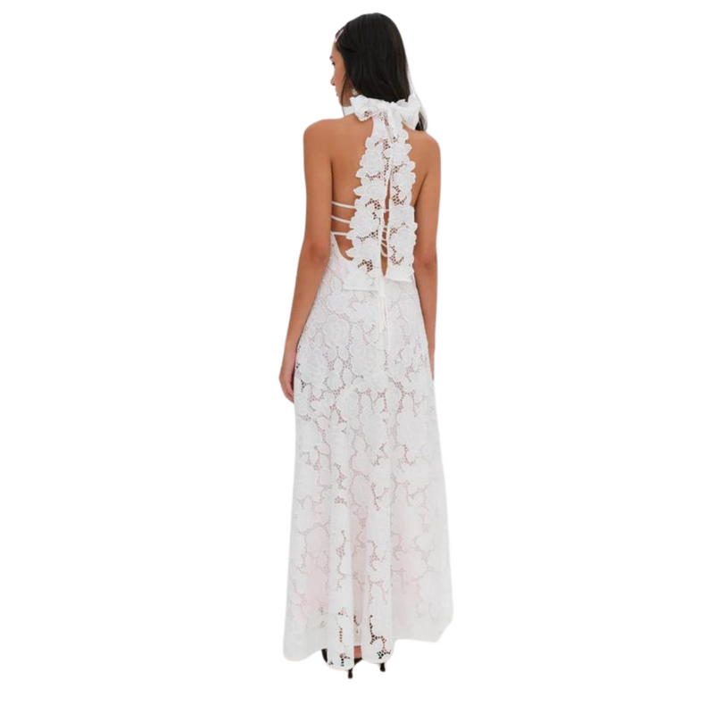 For Love & Lemons - Astoria Lace Maxi Dress - White