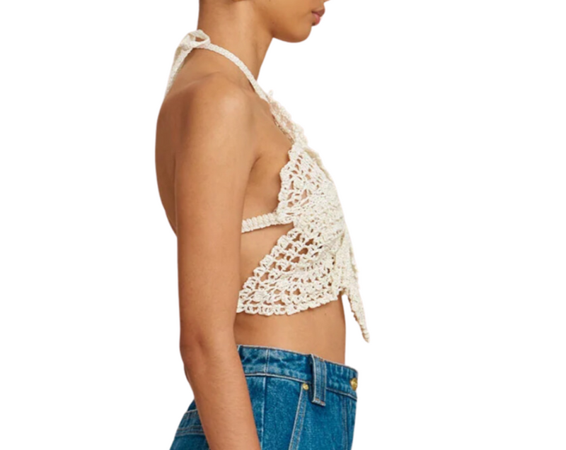 Cult Gaia - Darlena Crochet Top - Off White