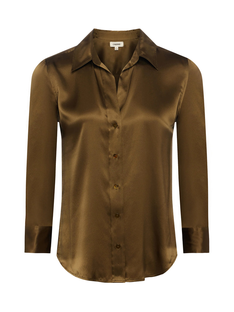 L’agence - Dani Silk Blouse - Pine