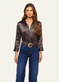 L'agence - Dani Silk Blouse - Midnight Multi Lux Paisley