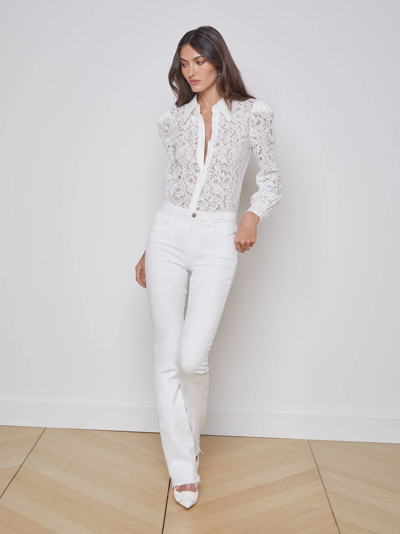 L’agence - Jenica Lace Blouse - Ivory