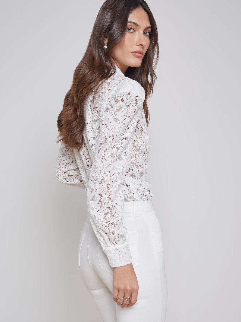 L’agence - Jenica Lace Blouse - Ivory