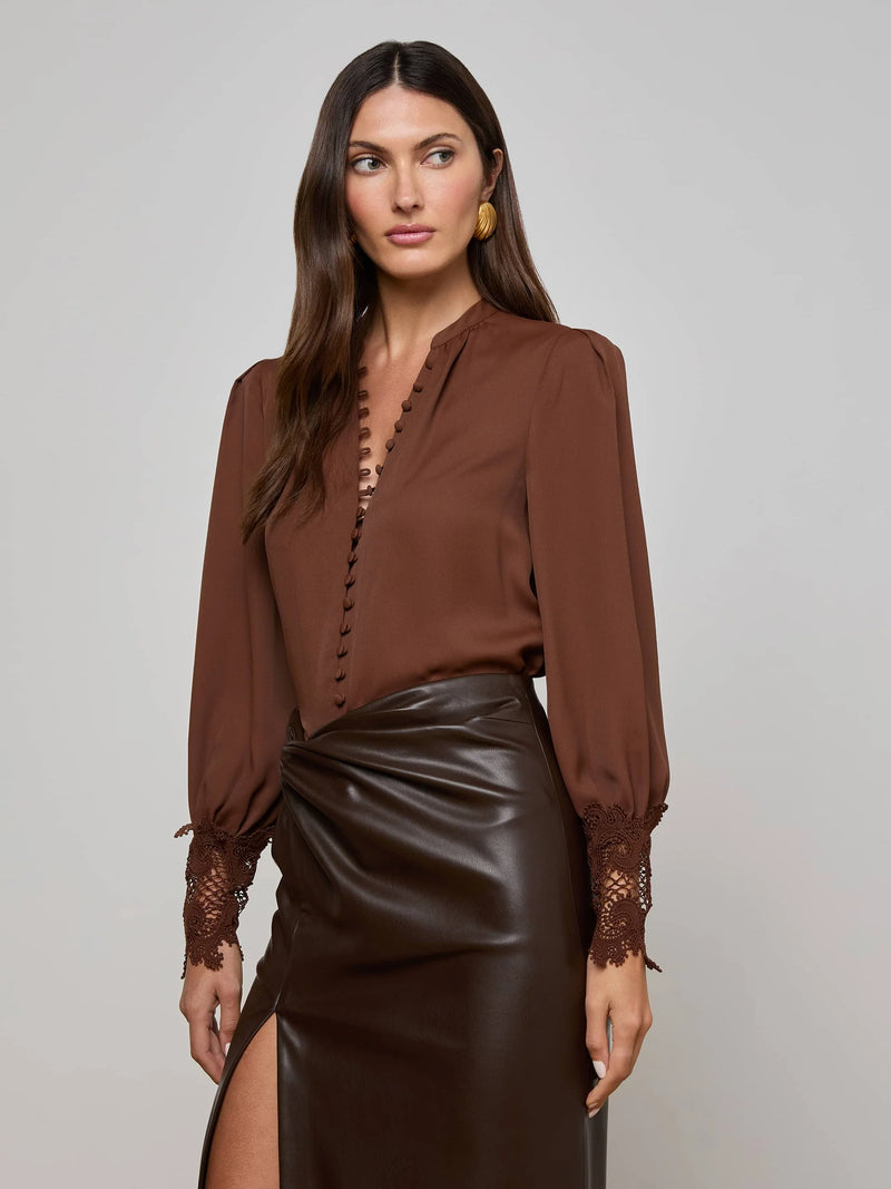 L'agence - Ava Blouse - Hot Fudge