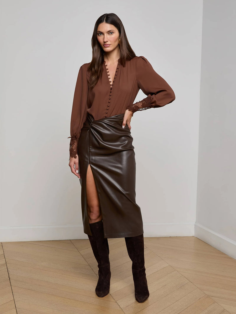 L'agence - Ava Blouse - Hot Fudge