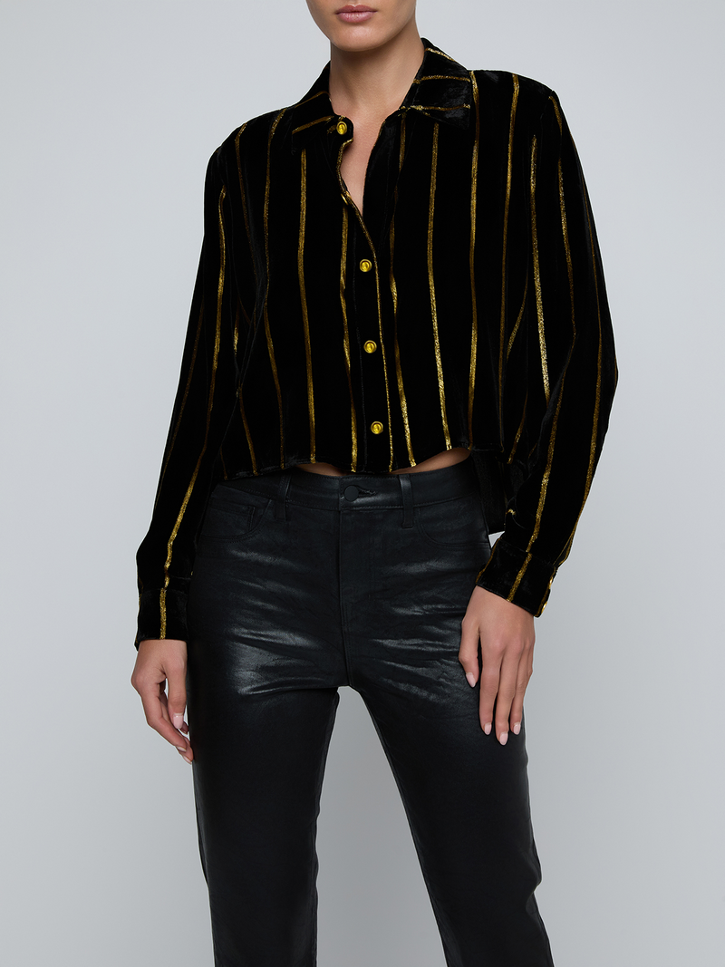 COSETTE CROP HI LOW SHIRT