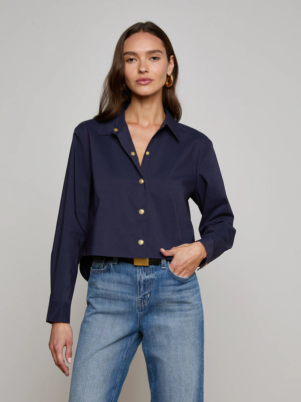 L'agence - Cosette Button-Down Shirt - Midnight