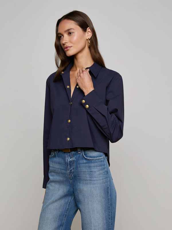 L'agence - Cosette Button-Down Shirt - Midnight