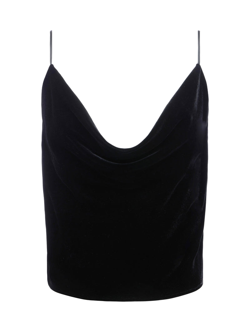L'agence - Calista Velvet Camisole - Black