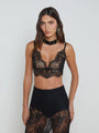 L'agence - Aislin Lace Bralette - Black
