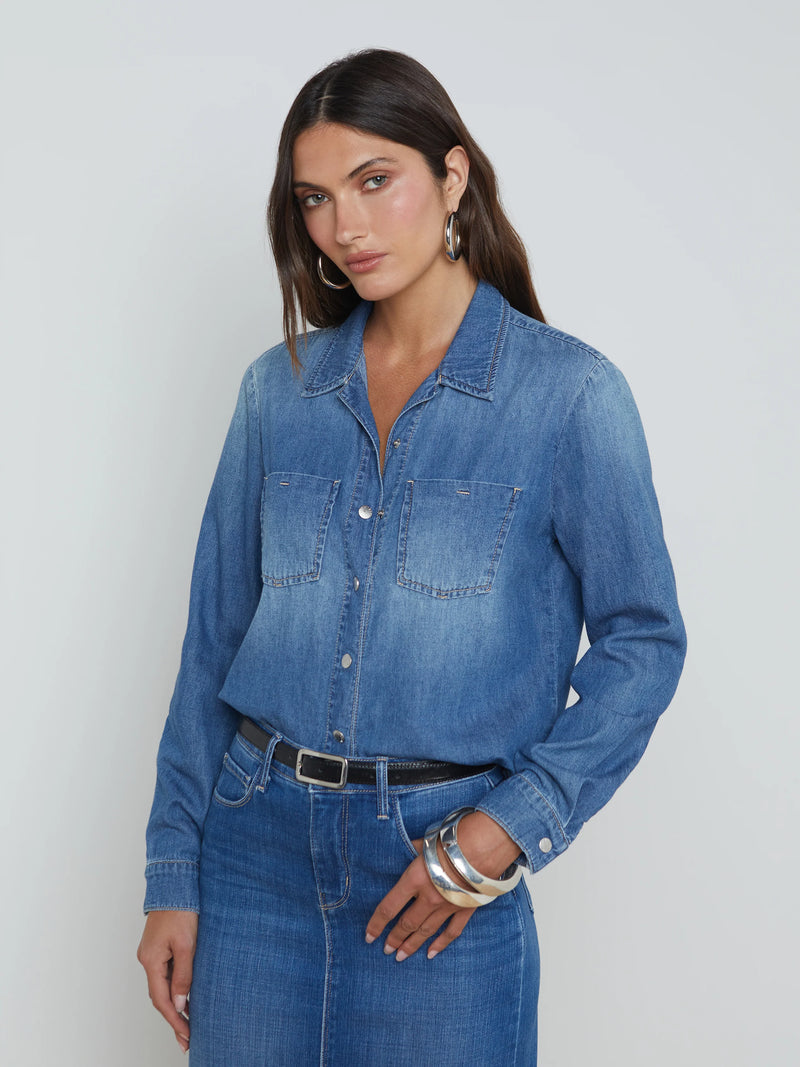 L’agence - Isla Denim Shirt - Anvil