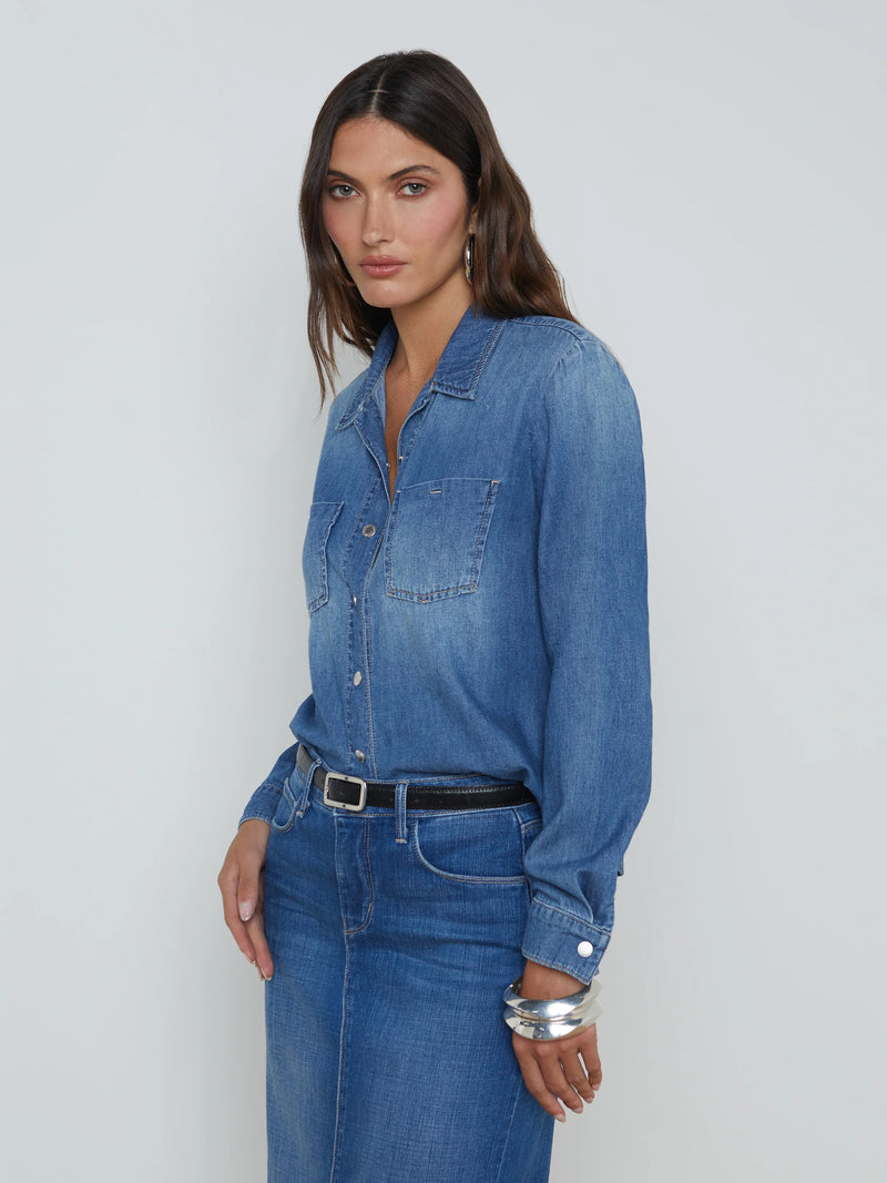 L’agence - Isla Denim Shirt - Anvil