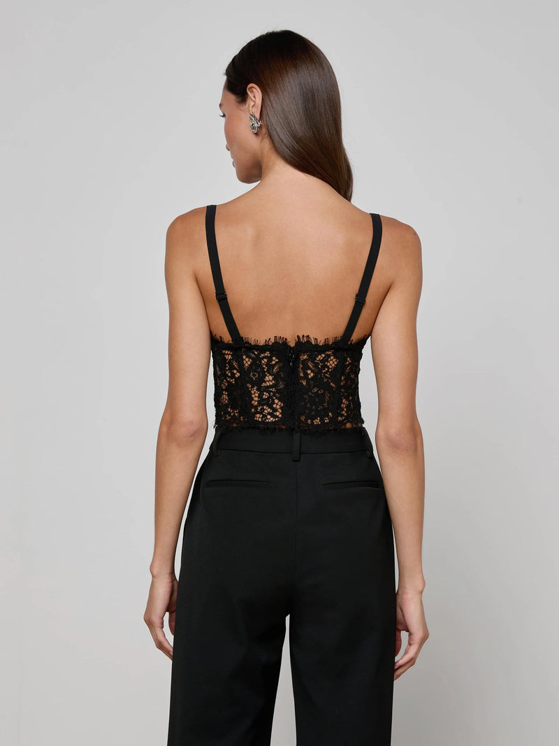 L'agence - Raquel Lace Bustier - Black