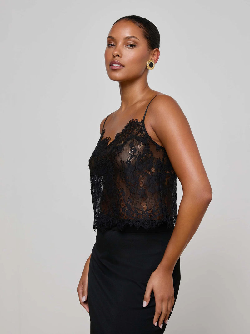 L'agence - Caylee Lace Camisole - Black