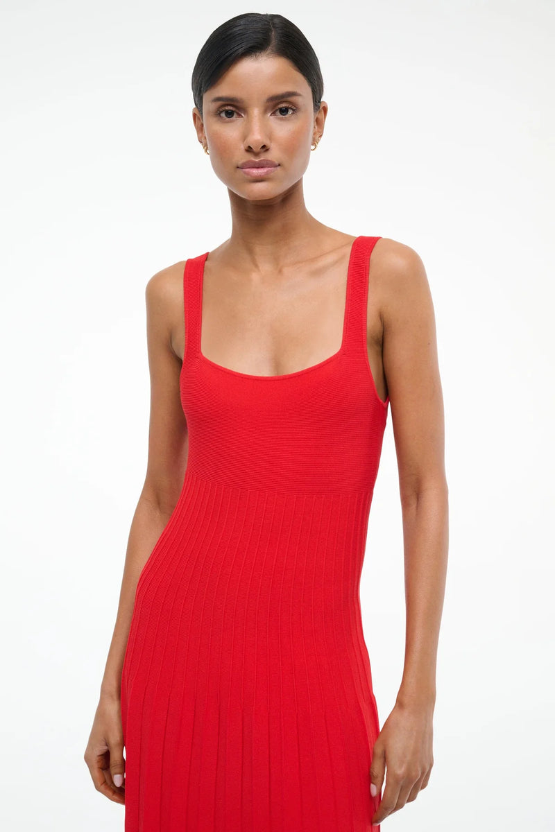 Staud - Ellison Dress - Red Rose