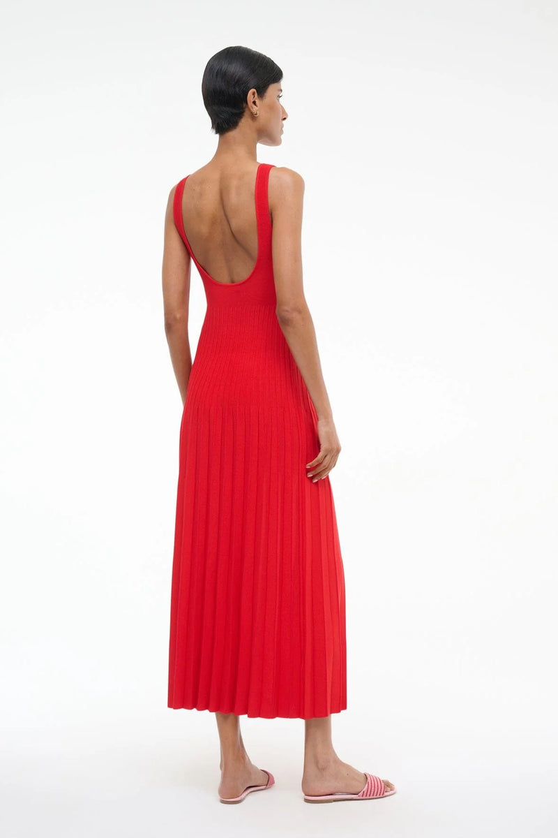 Staud - Ellison Dress - Red Rose
