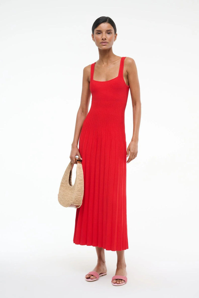 Staud - Ellison Dress - Red Rose