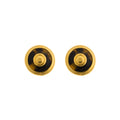 Ben-Amun - Round Stud Tortoise Earrings - Gold Plated