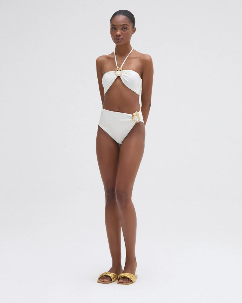 Patbo - Jersey Sands Stone Bikini Bottom - Off White