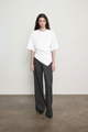 Enza Costa - Supima Structured Jersey Assym Tee - White