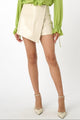 Toccin - Stella Button Wrap Skort - Almond