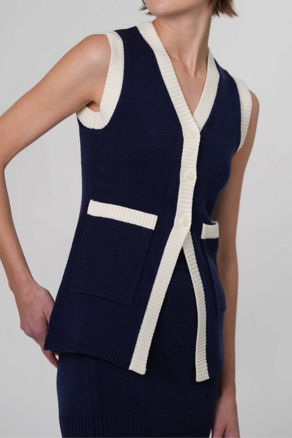 Parentezi - Katie Knit Vest - Navy