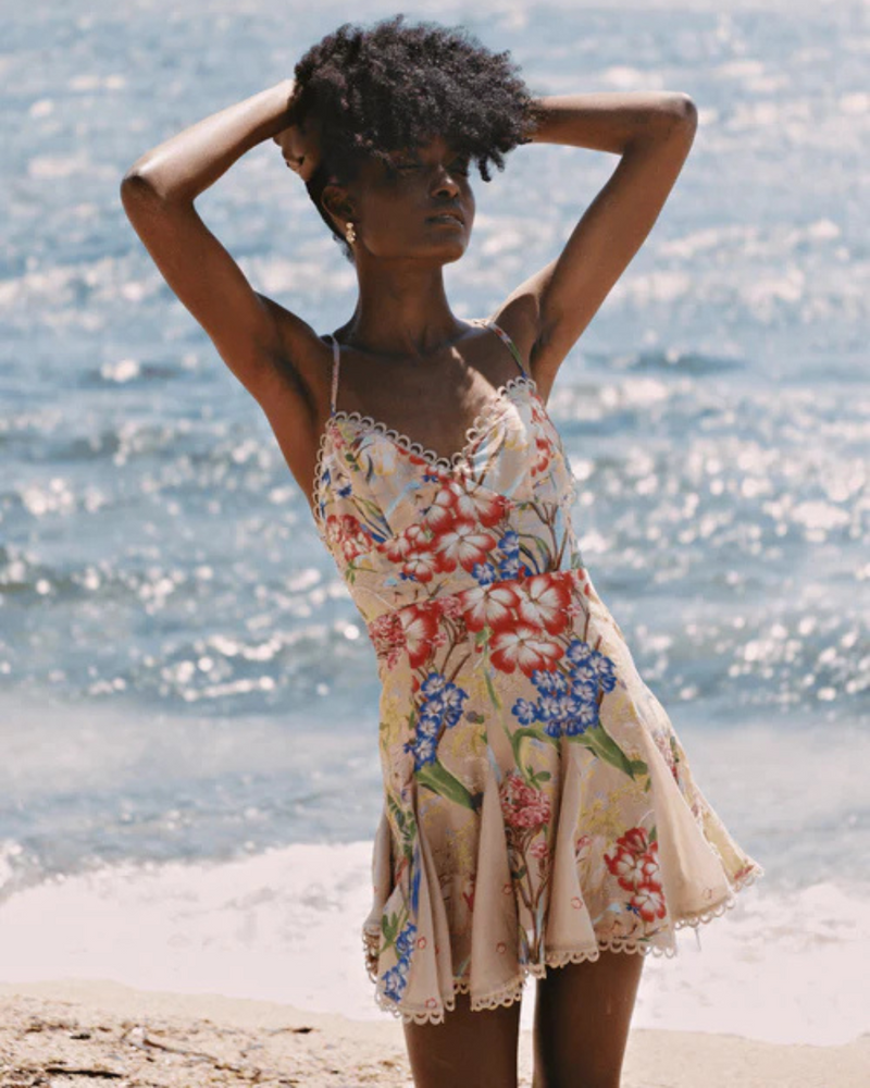 charo ruiz beach dresses Charo Ruiz Ibiza Violette V-Neck Short Dress