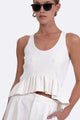 Parentezi - Lucia Knit Tank Top - White