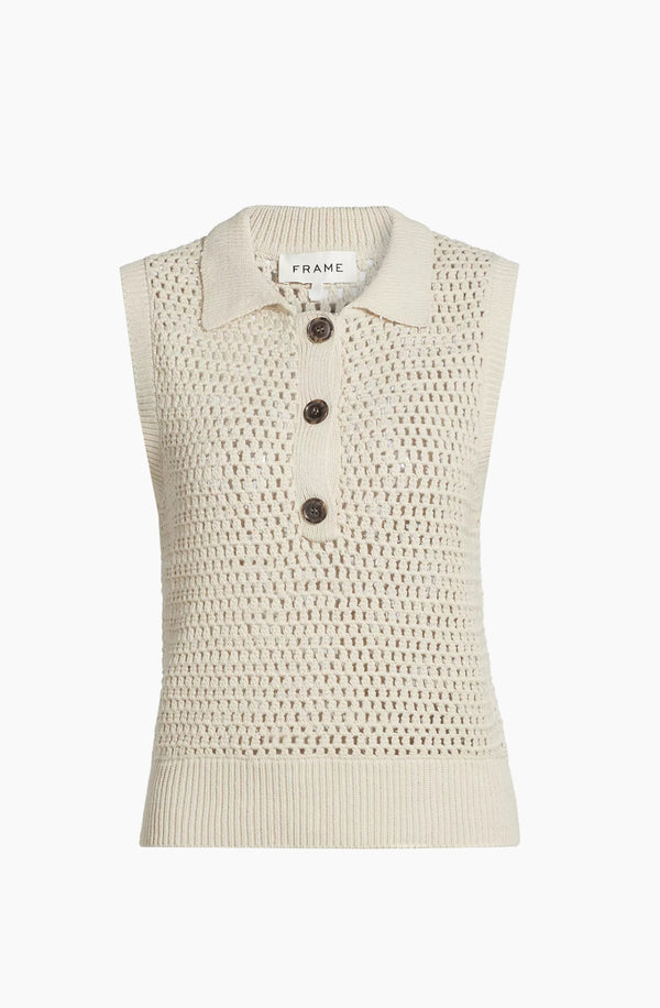 Frame - Polo Vest - Taupe