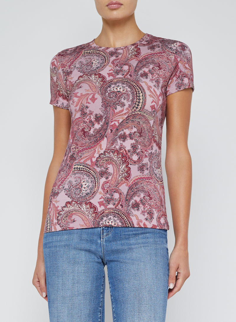 L'agence - Ressi Crew Neck - Mauve Multi French Paisley