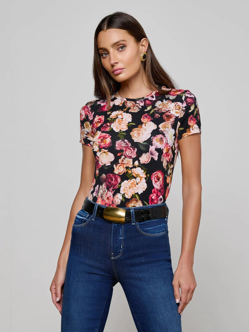 L'agence - Ressi Fitted Tee - Multi Cluster Floral