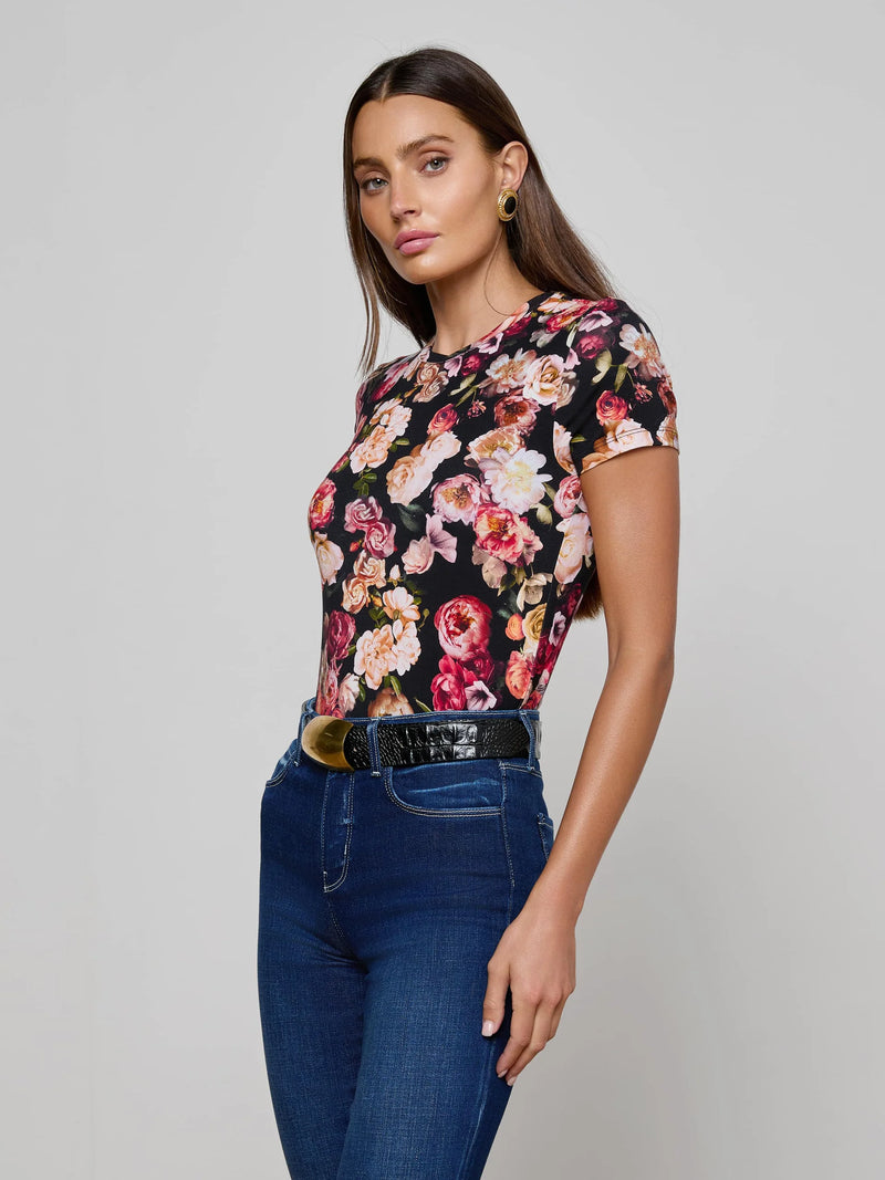 L'agence - Ressi Fitted Tee - Multi Cluster Floral