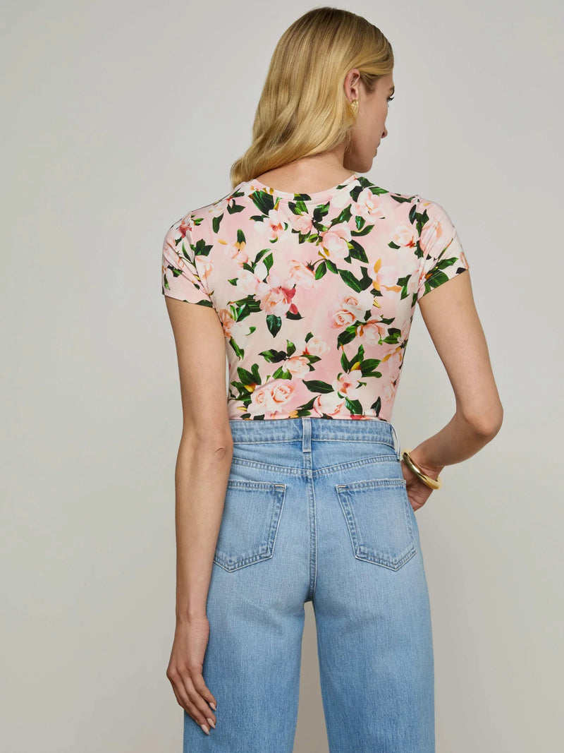 L'agence - Ressi Crew Neck - Pink Multi Magnolia Floral
