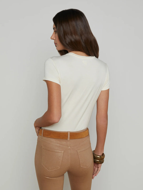 L’agence - Ressi Fitted Tee - Vintage White