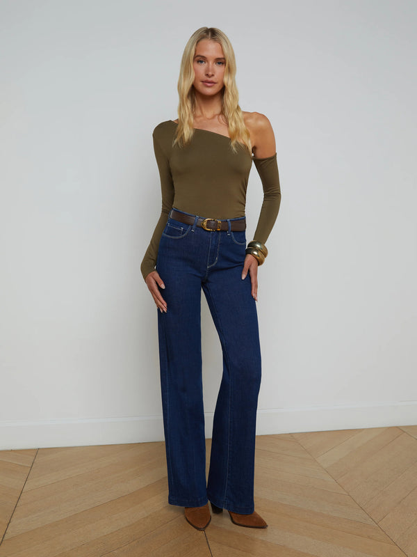 L’agence - Hattie One Shoulder Top - Pine