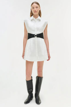 Simkhai - Adler Belted Cotton Mini Dress