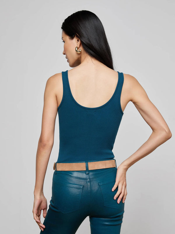 L’agence - Nica Scoopneck Bodysuit - Deep Teal