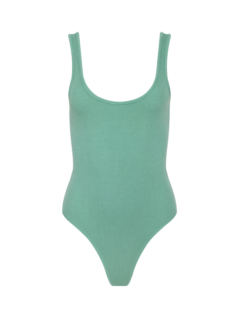 L’agence - Nica Scoopneck Bodysuit - Malachite Green